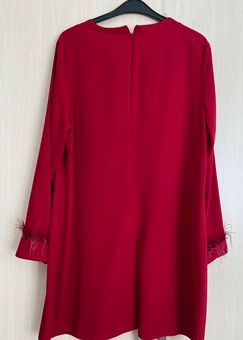 Kırmızı Uzun Kollu Tunik - Görsel 2