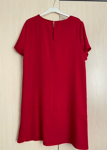 Kısa Kollu Kırmızı Tunik - Görsel 2