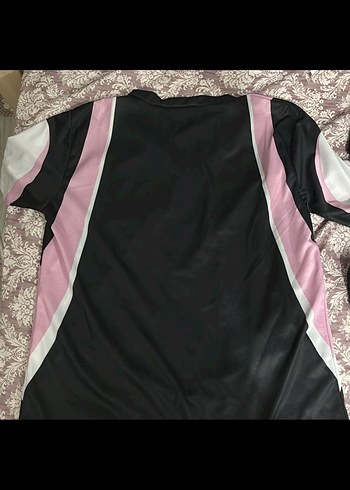 Pembe Baskılı Kısa Kollu Kadın Tişört - Görsel 2