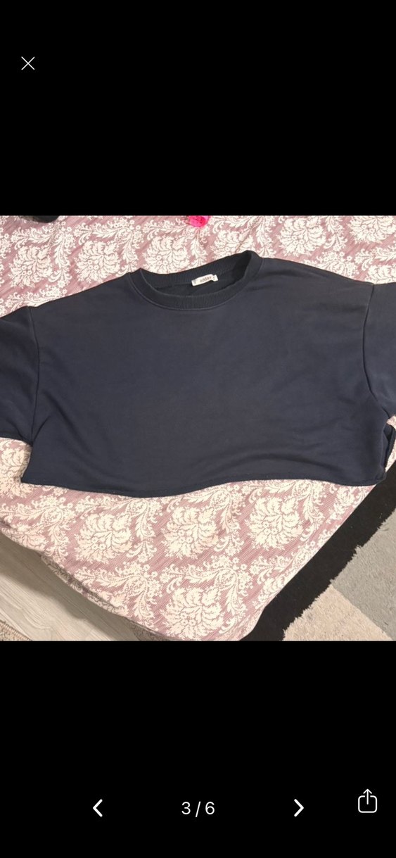 Mavi Kadın Oversize Sweatshirt - Görsel 2