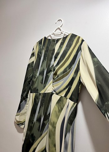 Drapeli Uzun Kadın Elbise - Görsel 7