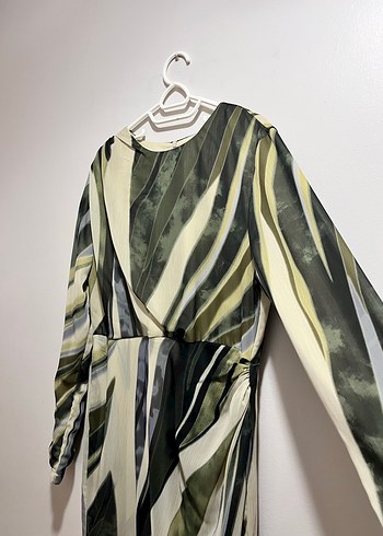 Drapeli Uzun Kadın Elbise - Görsel 2