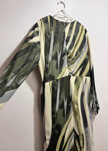 Drapeli Uzun Kadın Elbise - Görsel 6