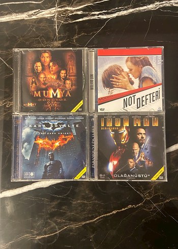 4 Film CD Seti: Mumya, Not Defteri, Kara Şövalye, Iron Man - Görsel 2