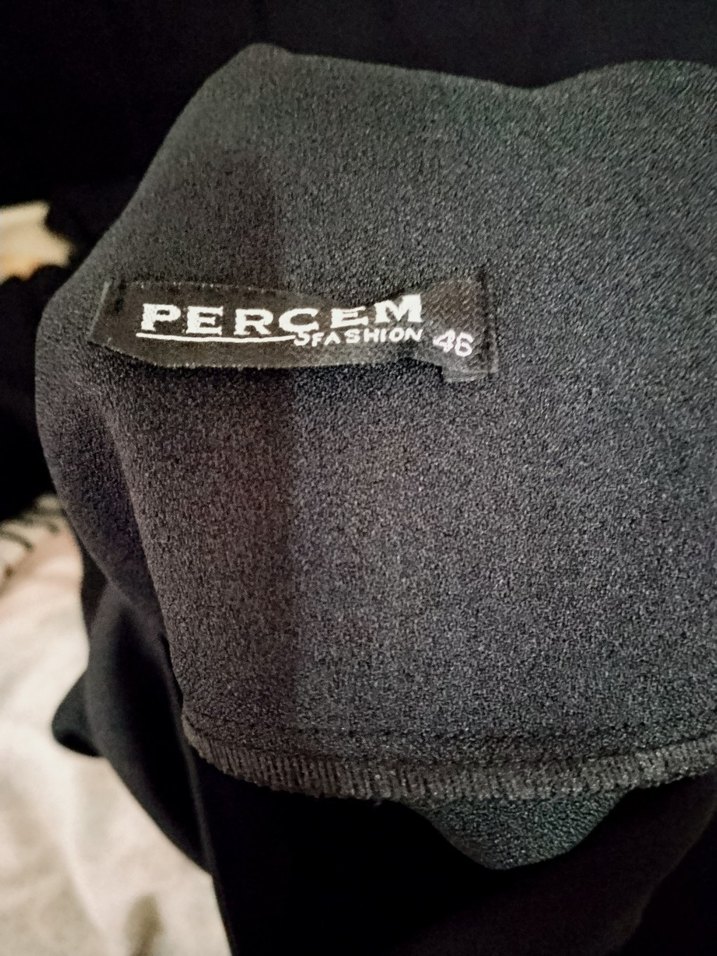 Siyah Uzun Kollu Drapeli  Tunik - Görsel 3