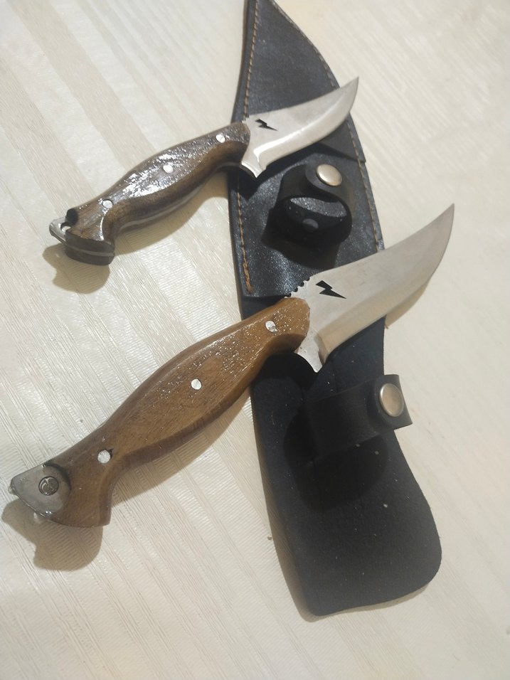 Kahverengi Ahşap Saplı Bıçak Seti - Görsel 2