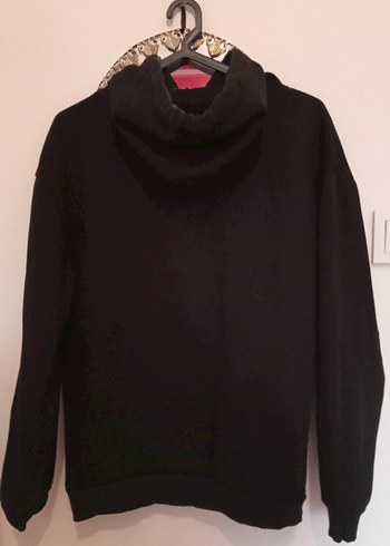 Gri Kapüşonlu Kadın Sweatshirt - Görsel 5