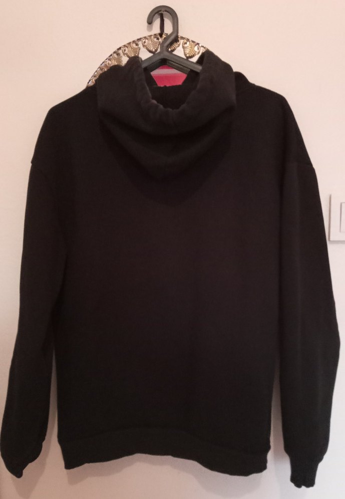 Gri Kapüşonlu Kadın Sweatshirt - Görsel 5