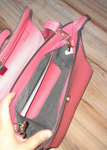 Tokalı nar çiçeği çanta - Görsel 4