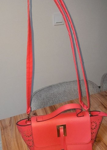 Tokalı nar çiçeği çanta - Görsel 3