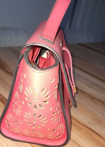 Tokalı nar çiçeği çanta - Görsel 6