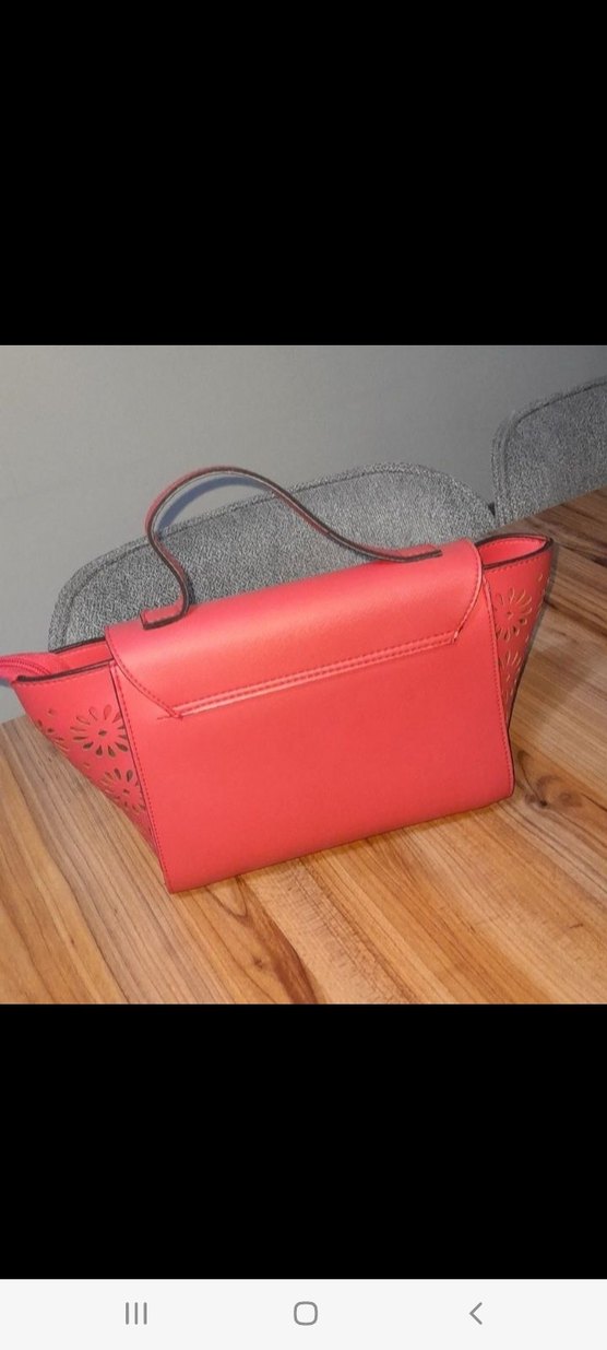 Tokalı nar çiçeği çanta - Görsel 2