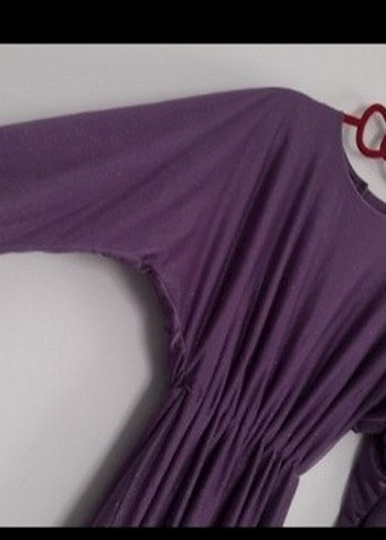 Uzun Elbise (lila mor simli), Uzun Kollu - Görsel 6