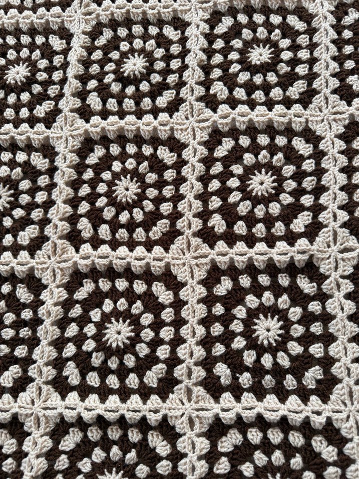 El örgüsü kareli battaniye - Görsel 2