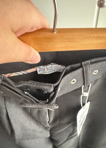 İ Kemerli Kadın Kumaş Pantolon - Görsel 3