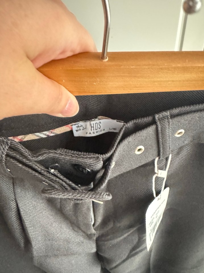 İ Kemerli Kadın Kumaş Pantolon - Görsel 3