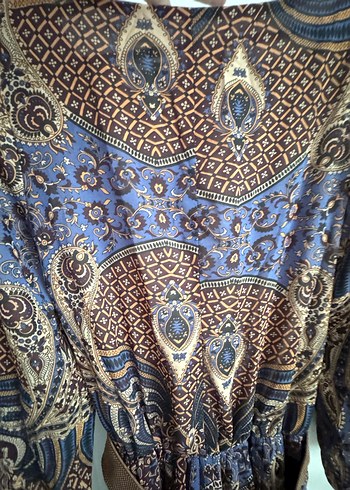 Bohem Desenli Uzun Elbise - Görsel 6