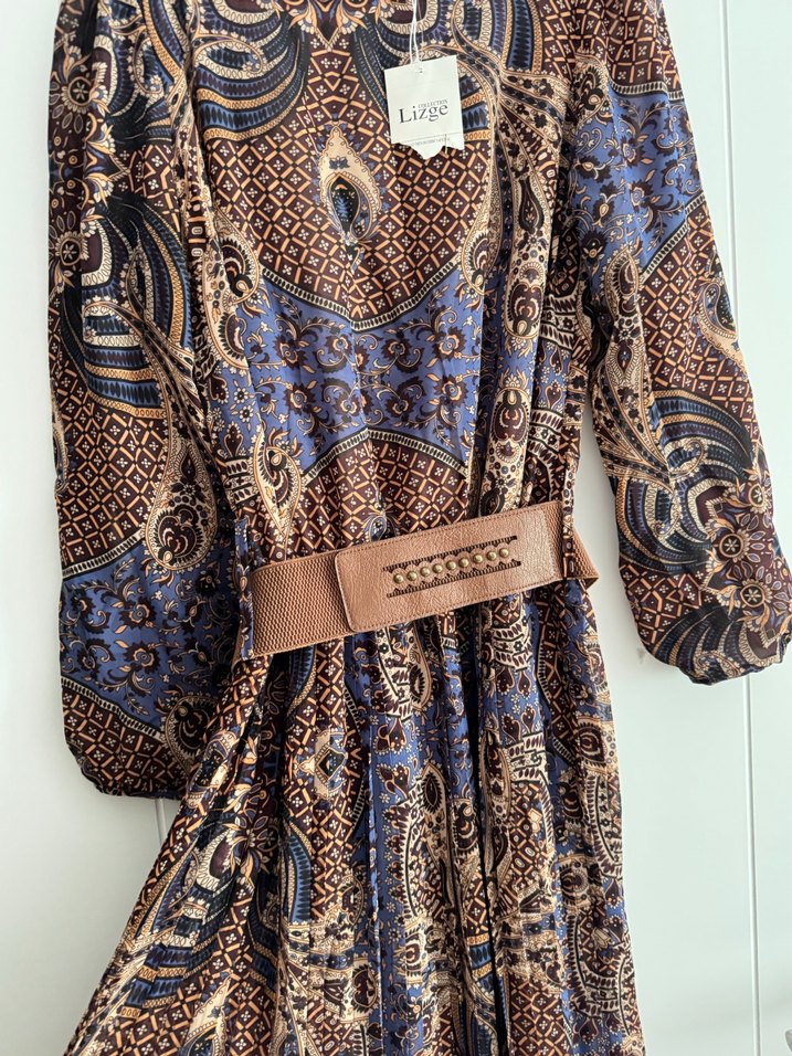 Bohem Desenli Uzun Elbise - Görsel 2