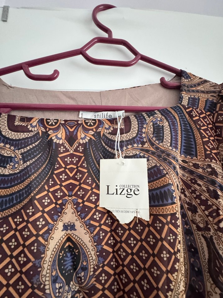 Bohem Desenli Uzun Elbise - Görsel 3