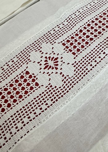 Dantel sarılı piko yastık kılıfı takımı - Görsel 3