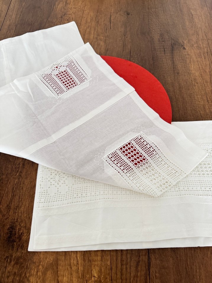 Dantel sarılı piko yastık kılıfı takımı - Görsel 5