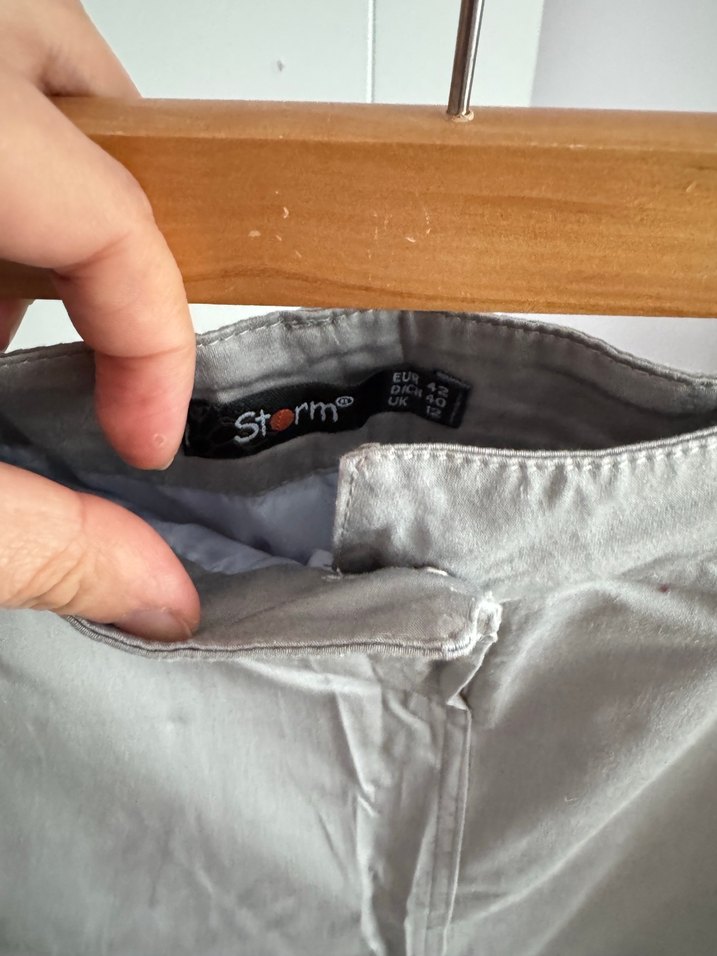 Gri Midi Kadın Etek - Görsel 2