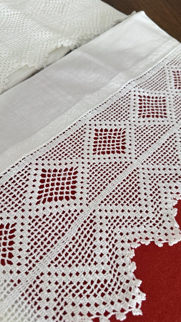 Dantel sarılı piko yastık kılıfı takımı - Görsel 3