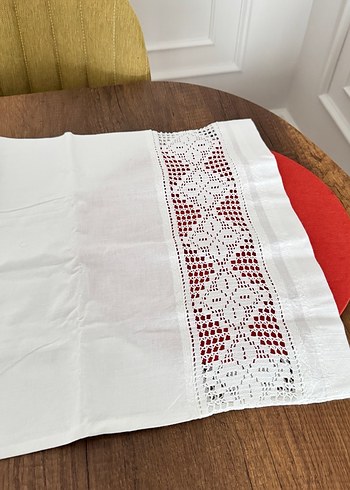 Dantel kenar yastık kılıfı piko ve sarılmış - Görsel 2