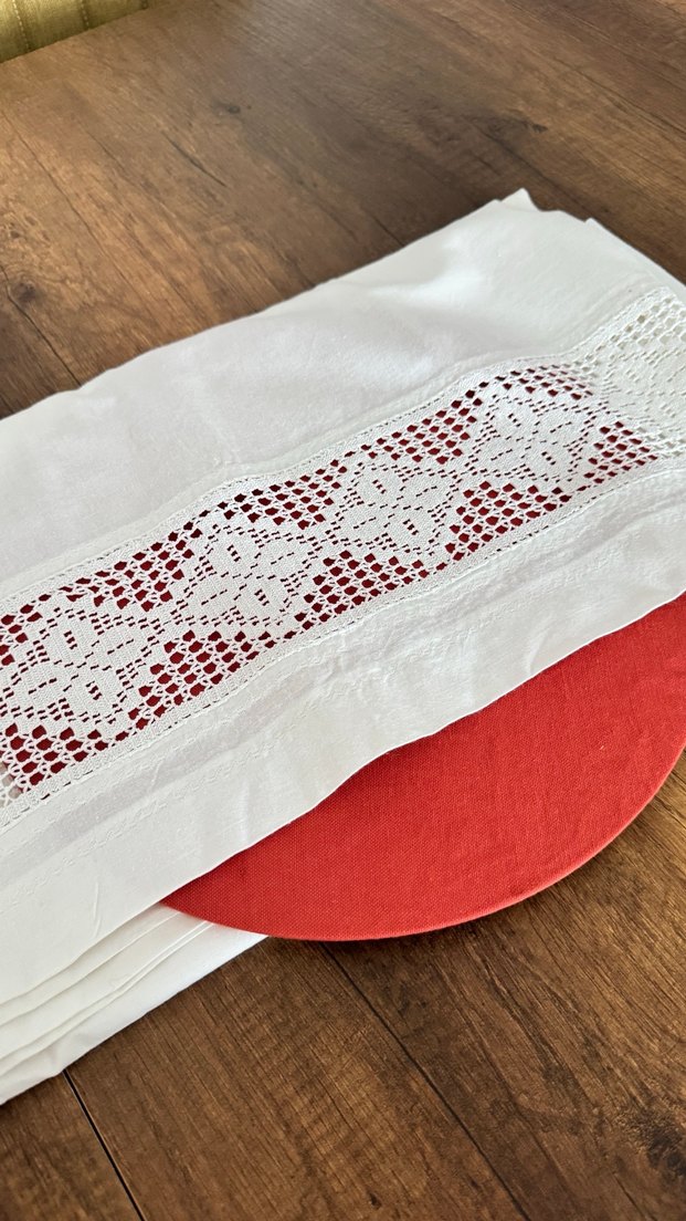 Dantel kenar yastık kılıfı piko ve sarılmış - Görsel 4