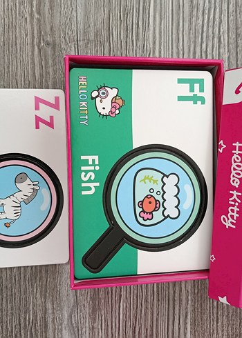 Hello Kitty 52 Parça İngilizce Kelime Öğrenme Puzzle(Toptan3set) - Görsel 2