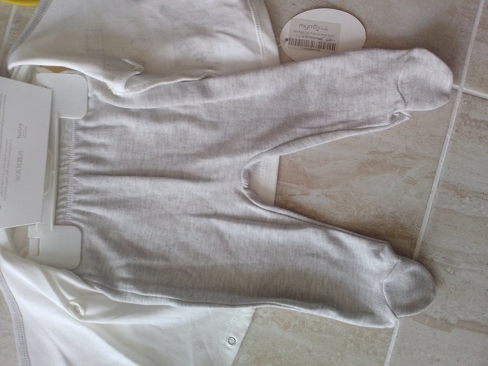 Sarı Baskılı Bebek Erkek Takım - Görsel 3