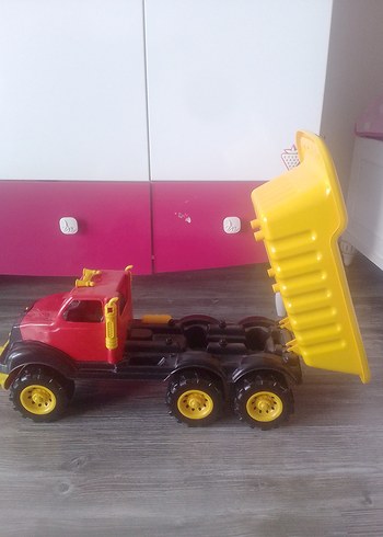 Uçar Renkli Sarı Oyuncak Kamyon - Görsel 4