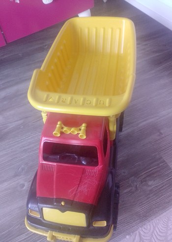 Uçar Renkli Sarı Oyuncak Kamyon - Görsel 7