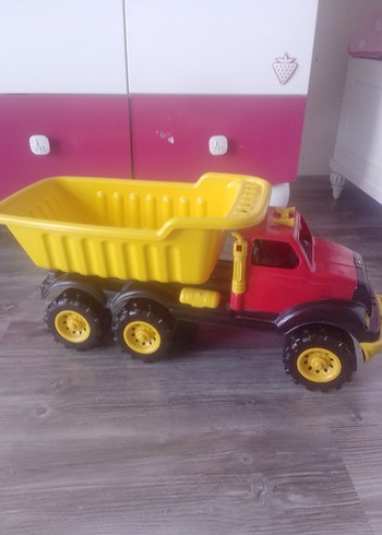 Uçar Renkli Sarı Oyuncak Kamyon - Görsel 3