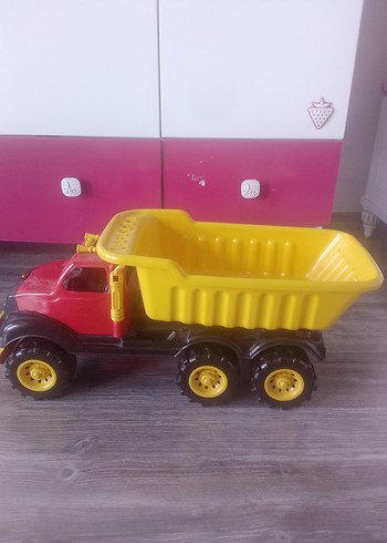 Uçar Renkli Sarı Oyuncak Kamyon - Görsel 5