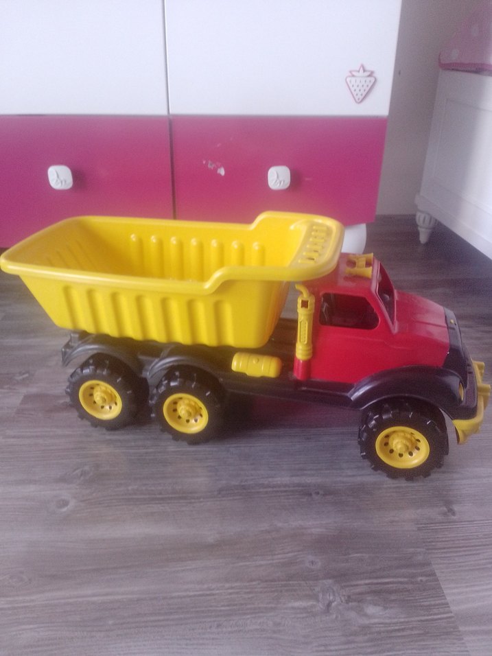 Uçar Renkli Sarı Oyuncak Kamyon - Görsel 3