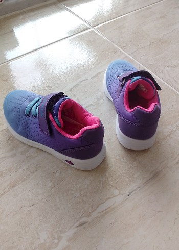 27 Numara Mor Kız Çocuk Spor Ayakkabı Kinetix - Görsel 2