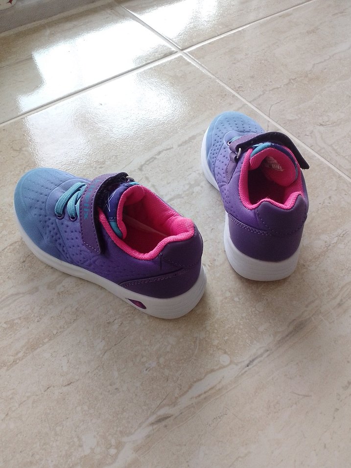 27 Numara Mor Kız Çocuk Spor Ayakkabı Kinetix - Görsel 2
