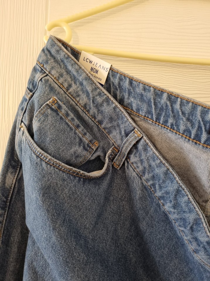 Kadın lcw mom Jean likrasız - Görsel 2