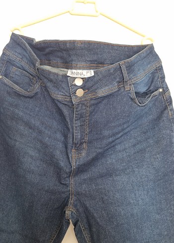 Kadın Lacivert jean dar kesim yüksek bel 48 bedenama50 bedengibi - Görsel 2