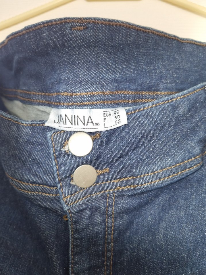 Kadın Lacivert jean dar kesim yüksek bel 48 bedenama50 bedengibi - Görsel 3