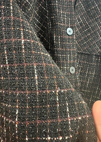 LCW Modest Siyah Kruvaze Gömlek - Görsel 2