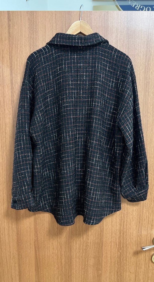 LCW Modest Siyah Kruvaze Gömlek - Görsel 4