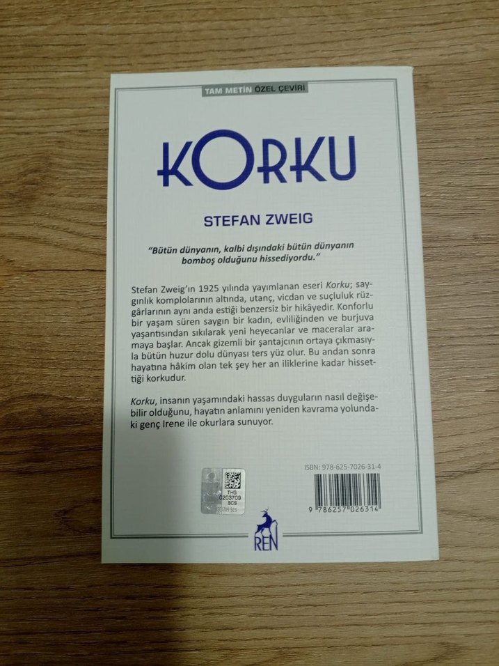 Korku - Stefan Zweig - Görsel 2