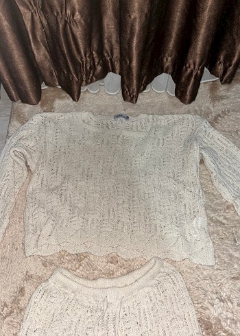 Bohem Örgü Kadın Plaj takım - Görsel 2