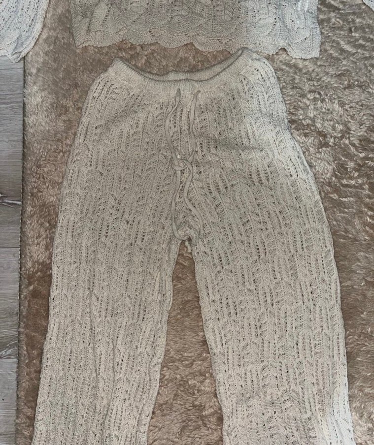 Bohem Örgü Kadın Plaj takım - Görsel 3