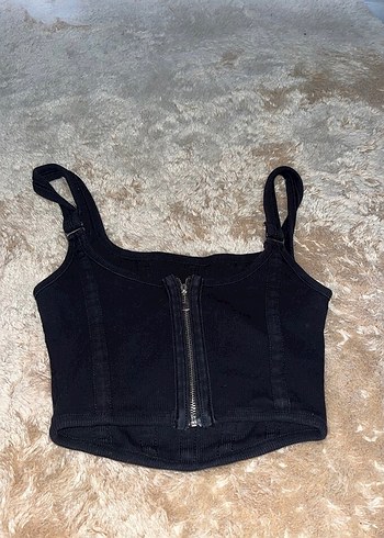 Kadın Siyah Kolsuz Bustiyer - Görsel 3