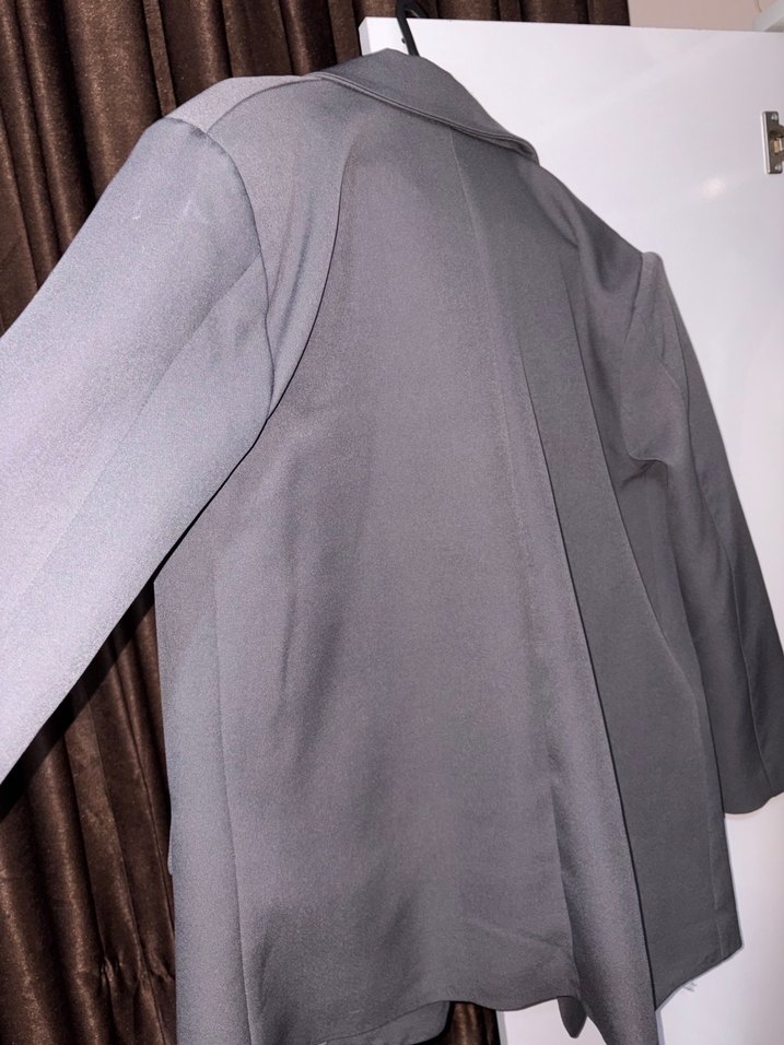 Gri blazer - Görsel 3