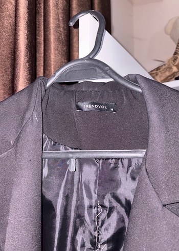 Siyah Düğmeli Kadın Blazer Ceket - Görsel 2