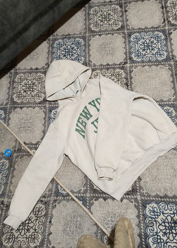 Beyaz Kapüşonlu New York Jets Sweatshirt - Görsel 3